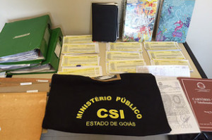 Material apreendido durante operação em Quirinópolis