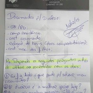 carta de advogado