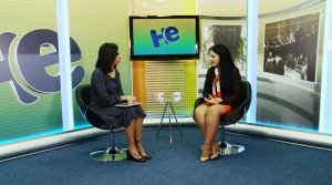 Carla Maria durante programa Hora Extra