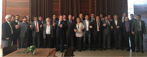 Advogados goianos recepcionaram o presidente nacional da Abracrim em almoço em Goiânia