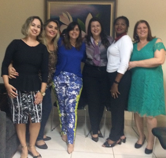 Lilian Moura, Eliane Simonini, Ariana Garcia, Larissa Bareato, Maura Campos e Maria Nilza