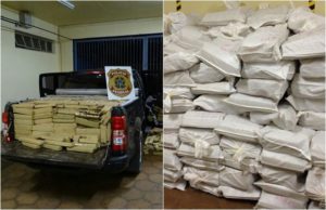 Parte da droga apreendida na operação 'Cavalo Doido'