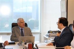 Jorge Rachid e Marcus Vinicius durante a reunião