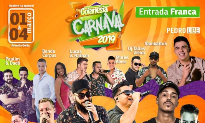 Material de divulgação do Carnaval 2019