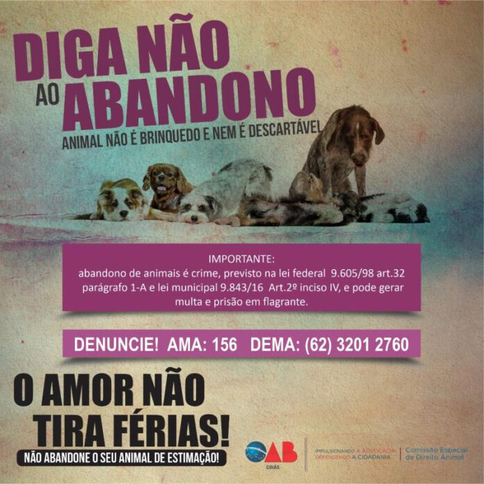 “Diga Não ao Abandono”