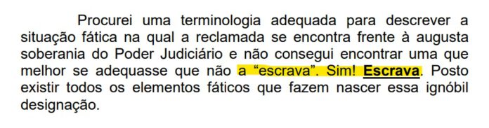 Escrava pedido advogado escrava reclamada advogado