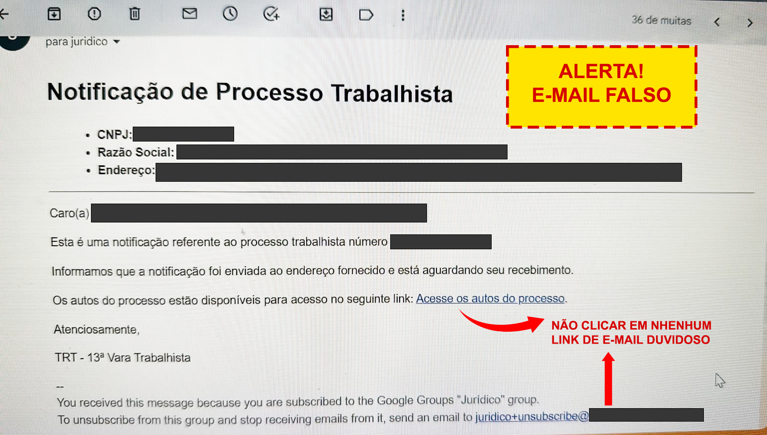 Recebendo notificações de login sem estar tentando logar - Web e