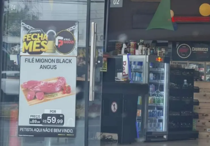 Petista não é bem-vindo - cartaz
