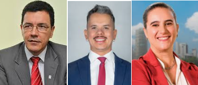 Edward Madureira, Fabrício Rosa e Kátia Maria