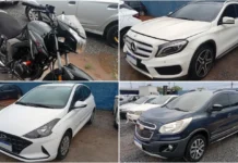 Leilão do TJGO terá 347 veículos, de Gol a Mercedes, com lances a partir de R$ 911,90