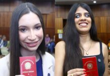 Aprovadas de primeira no Exame da OAB, duas jovens com deficiência visual recebem carteira profissional em Goiás