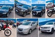 Jeep Compass, Amarok, Audi A3 e motocicletas estão entre os veículos levados a leilão pelo TJGO